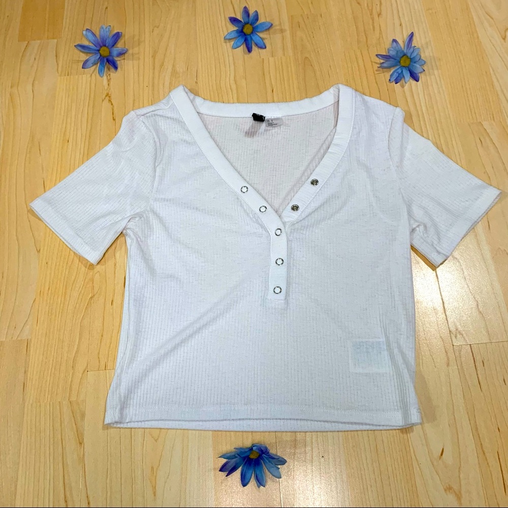 White Crop Top Sz Small
